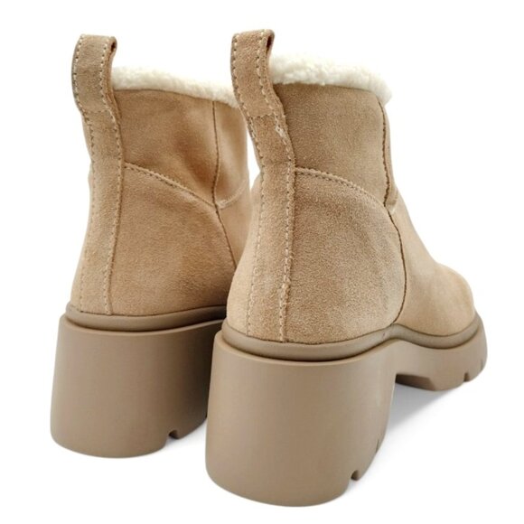 Steve Madden Women's Size 8 Sand Hatcher Sherpa Lined Block Heel Ankle Booties - Picture 8 of 12